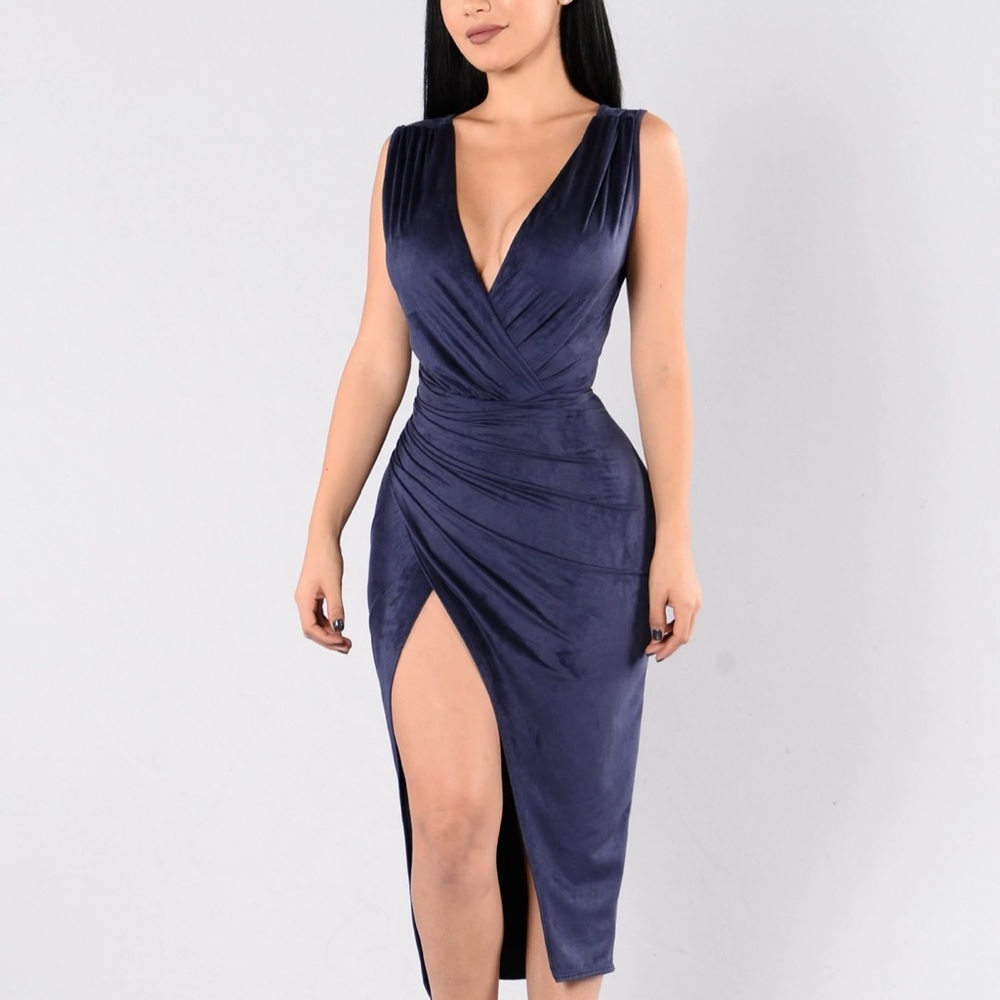 Sleeveless Faux Suede Dress